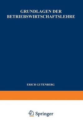 Grundlagen der Betriebswirtschaftslehre