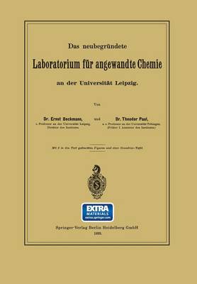 Das neubegründete Laboratorium für angewandte Chemie an der Universität Leipzig