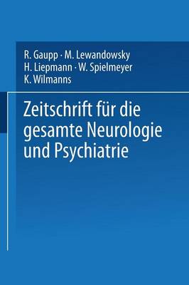 Zeitschrift für die gesamte Neurologie und Psychiatrie