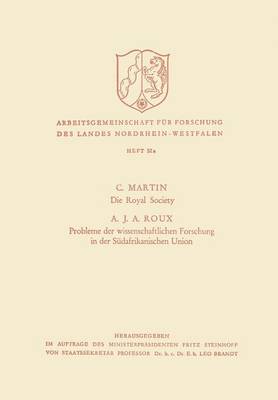 Die Royal Society. Probleme der wissenschaftlichen Forschung in der Südafrikanischen Union