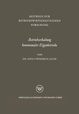 Betriebserhaltung kommunaler Eigenbetriebe