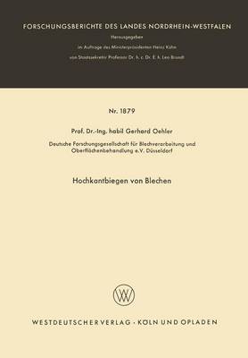 Hochkantbiegen von Blechen