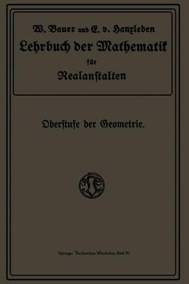 Lehrbuch der Mathematik für Realanstalten