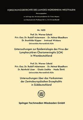 Untersuchungen zur Epidemiologie des Virus der Lymphocytären Choriomeningitis (LCM) in Westdeutschland