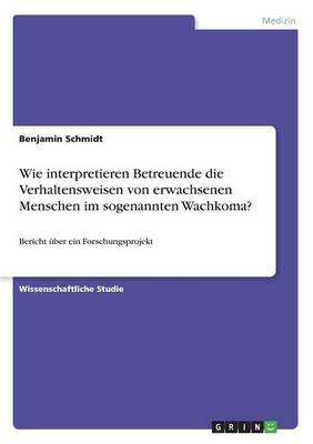 Wie Interpretieren Betreuende Die Verhaltensweisen Von Erwachsenen Menschen Im Sogenannten Wachkoma?