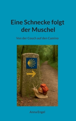 Eine Schnecke folgt der Muschel