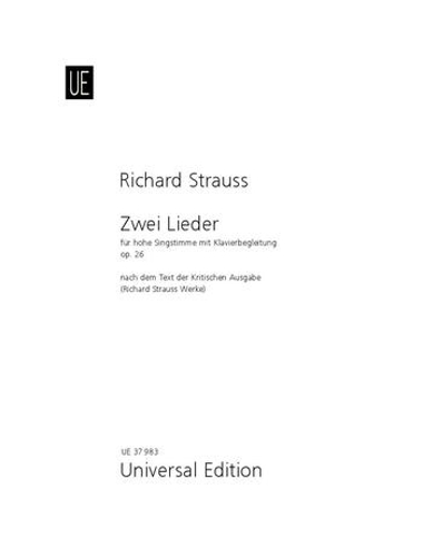 2 Lieder op 26