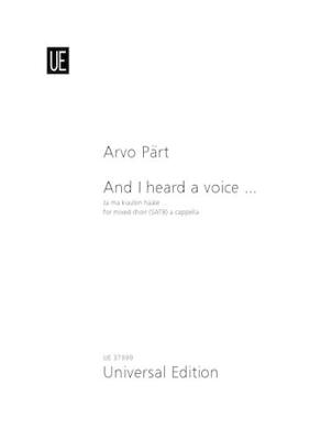And i heard a voice
