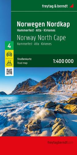 Norway North Cape Road Map 1:400,000