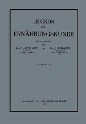Lexikon der Ernährungskunde