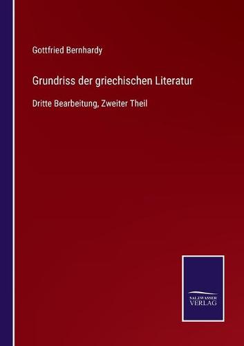 Grundriss der griechischen Literatur