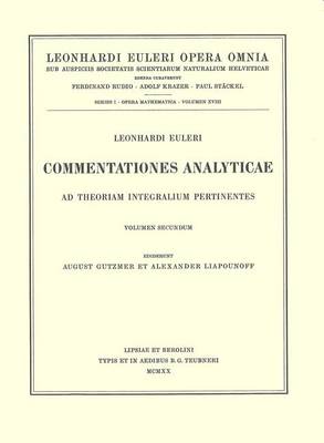 Commentationes analyticae ad theoriam integralium ellipticorum pertinentes 2nd part