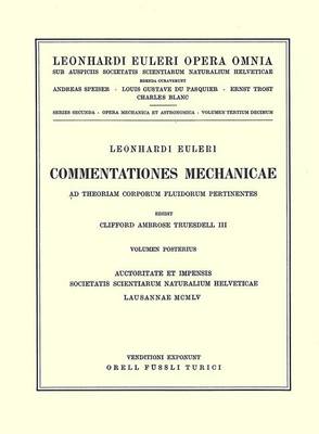Commentationes mechanicae ad theoriam corporum fluidorum pertinentes 2nd part