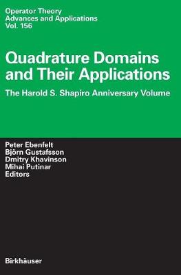 Quadrature Domains and Their Applications