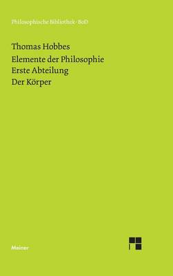 Elemente der Philosophie. Erste Abteilung
