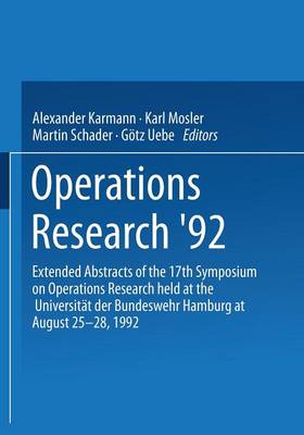 Operations Research ’92