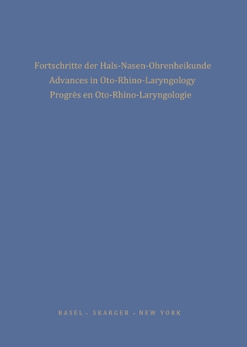 Fortschritte der Hals-Nasen-Ohrenheilkunde
