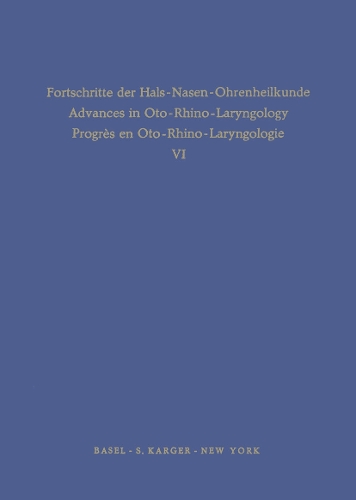 Behandlungsresultate bei bösartigen Tumoren des Oberkiefers, des Pharynx und des Larynx / Die Hormonbehandlung der Speiseröhrenverätzungen