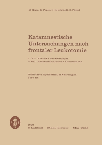 Katamnestische Untersuchungen nach frontaler Leukotomie