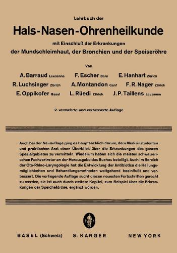 Lehrbuch der Hals-, Nasen-, Ohrenheilkunde