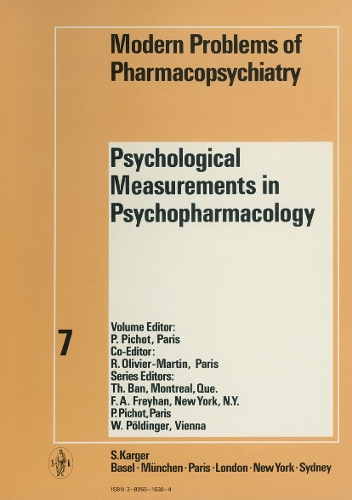 Psychological Measurements in Psychopharmacology
