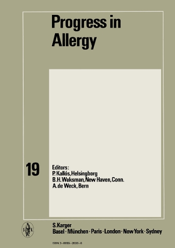 Progress in Allergy Vol. 19