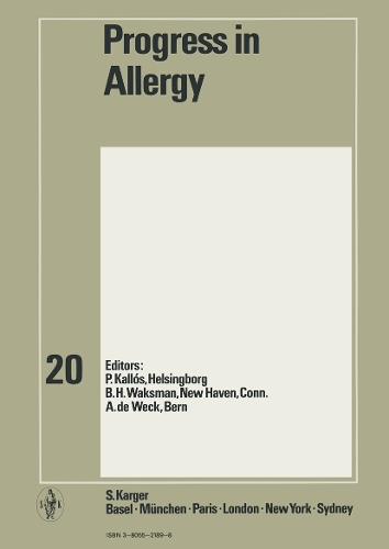 Progress in Allergy Vol. 20