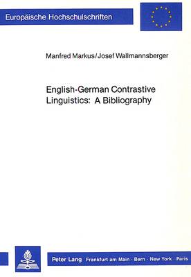 English-German Contrastive Linguistics