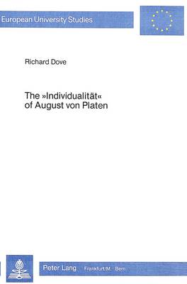 "Individualitat" of August von Platen
