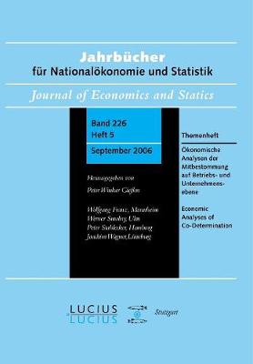 Ökonomische Analysen Der Mitbestimmung Auf Betriebs- Und Unternehmensebene