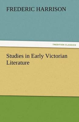 Studies in Early Victorian Literature