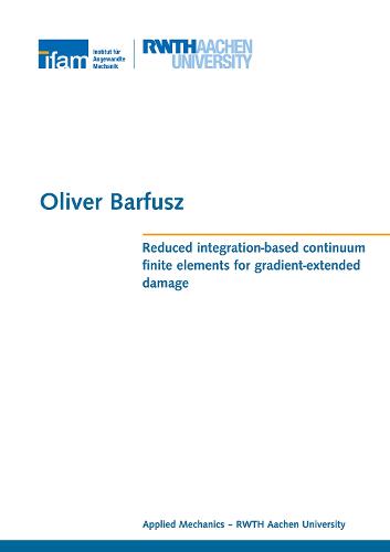 Reduced integration-based continuum finite elements for gradient-extended damage