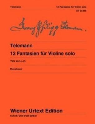 12 Fantasies for solo Violin