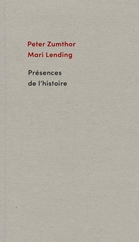 Presences de l'histoire