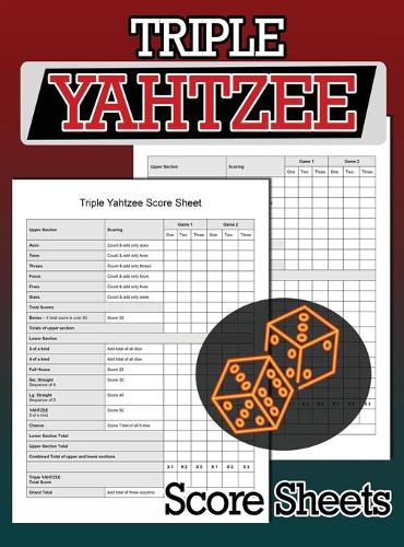 Triple Yahtzee Score Sheets