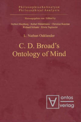 C D Broad's Ontology of Mind
