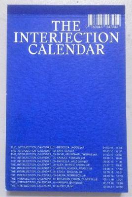 The Interjection Calendar 002
