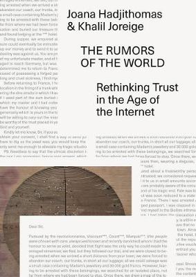 The Rumors of the World – Rethinking Trust in the Age of the Internet