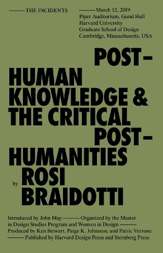 Posthuman Knowledge and the Critical Posthumanities