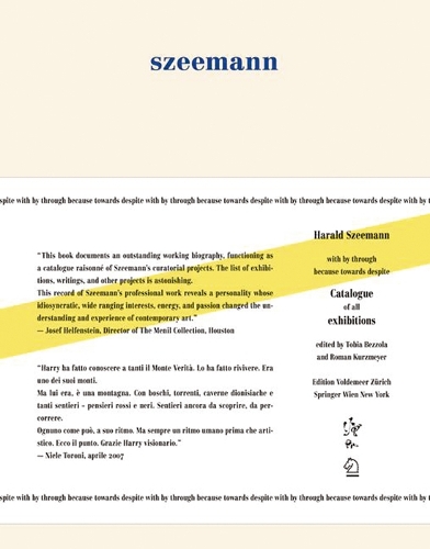Harald Szeemann - with by Through Because Towards Despite