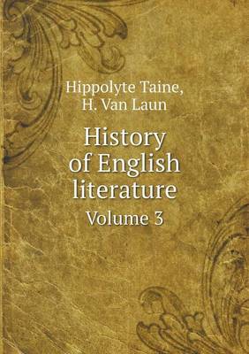 History of English literature Volume 3