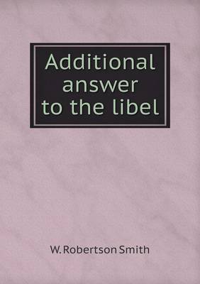 Additional answer to the libel