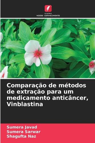 Comparação de métodos de extração para um medicamento anticâncer, Vinblastina