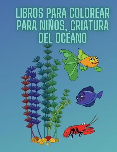 Libros para colorear para ninos, criatura del oceano