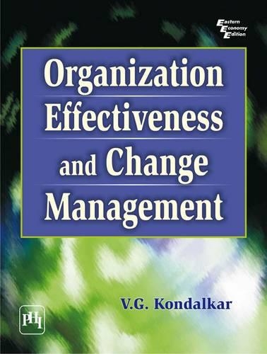 Organization Effectiveness and Change Management