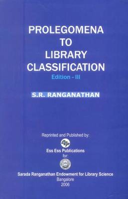 Prolegomena to Library Classification