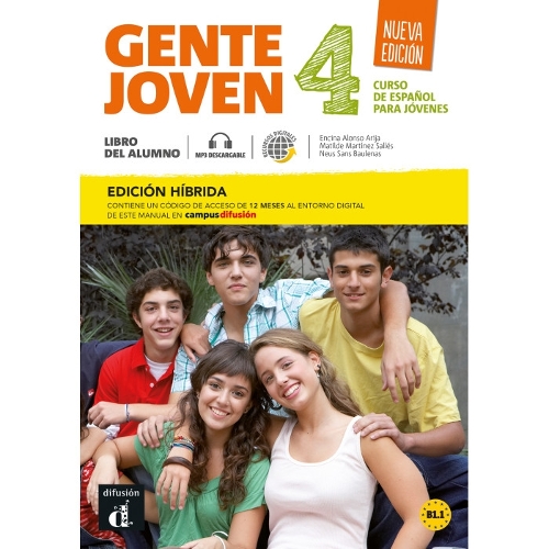 Gente joven Nueva edición 4 Ed. híbrida Libro del alumno + audio. B1