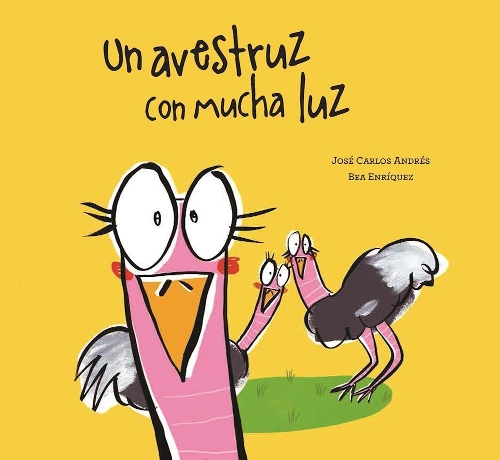 Un avestruz con mucha luz