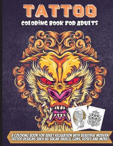 Tattoo Coloring Book For Adults