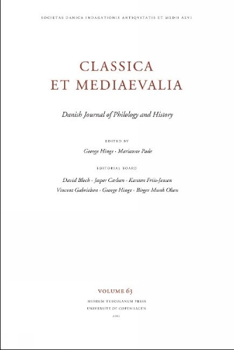Classica et Mediaevalia Volume 63